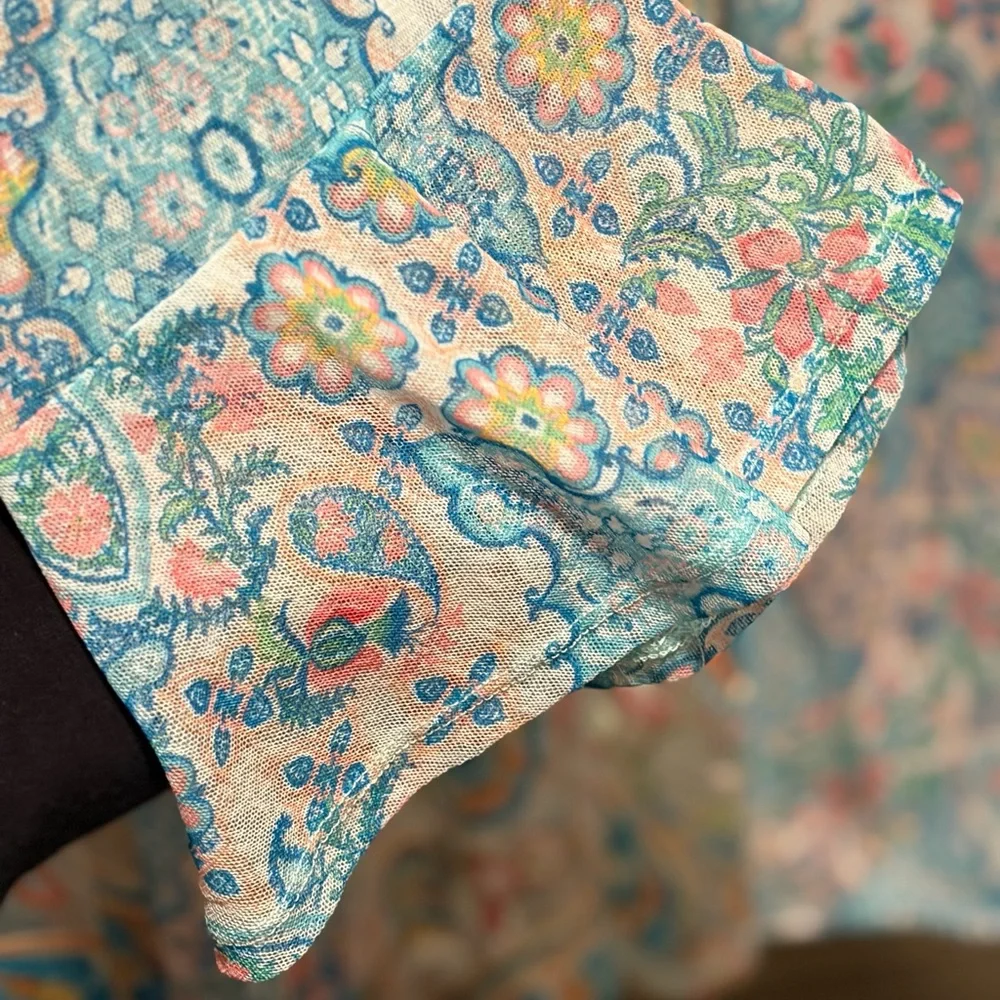 Ruby Rd. Floral Sheer Kimono - Picture 5 of 5